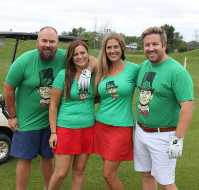Foursome at the Jingle Bell Open